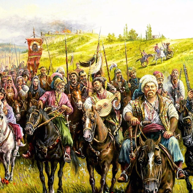 Інтер'єрна картина Козацька вольниця, Лях Андрій, 43×60 см (id5960) - зображення 4