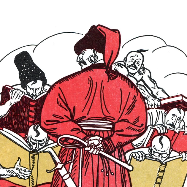 Интерьерная картина Казаки учатся, Энеида, Котляревский, украинская литература, 37×30 см (id5961) - изображение 4