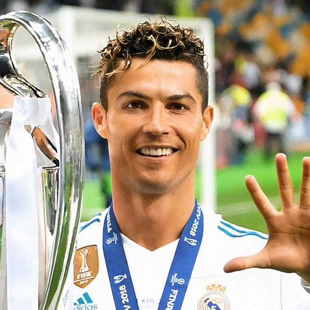 Интерьерная картина Футболист Криштиану Роналду с Кубком, Cristiano Ronaldo, спортивный плакат, 28×42 см (id6782) - изображение 4