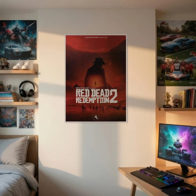 Постер Red Dead Redemption 2, RDR 2, декор комнаты геймера, A3 42×30 см (id2961) - изображение 2