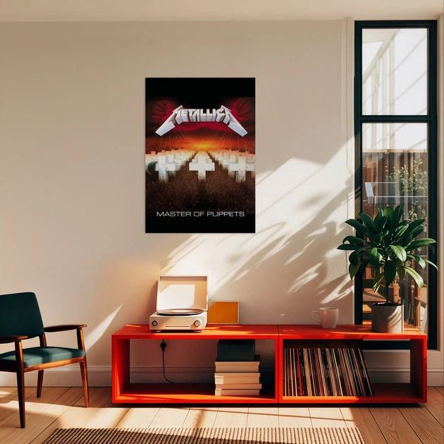 Інтер'єрна картина Металліка, Metallica, Master of Puppets (1986), декор в кімнату меломана, 42×30 см (id6822) - зображення 3