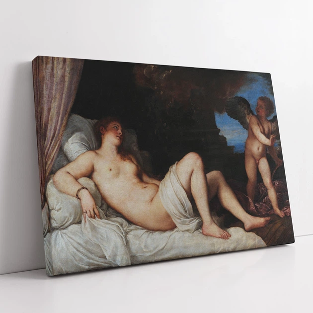 Інтер'єрна картина Даная, Тіціан, Titian, Danae, 29×42 см (id6979) - зображення 2