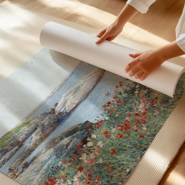 Постер Чайльд Гассам, Маки на острове Шолс, Childe Hassam, Poppies, A1 60×75 см (id7018) - изображение 3