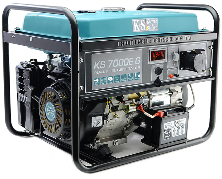 Генератор газобензиновий Könner&Söhnen KS 7000E G - Фото 12 Генератор газобензиновий Könner&Söhnen KS 7000E G - зображення 12