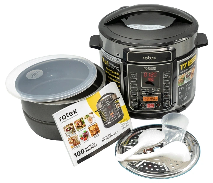 Мультиварка скороварка ROTEX REPC72-B - зображення 3