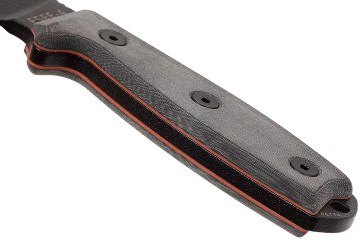 Ніж туристичний для польової кухні ESEE Model 4 Black Grey Micarta ESEE-4P-B - Фото 4 Ніж туристичний для польової кухні ESEE Model 4 Black Grey Micarta ESEE-4P-B - изображение 4