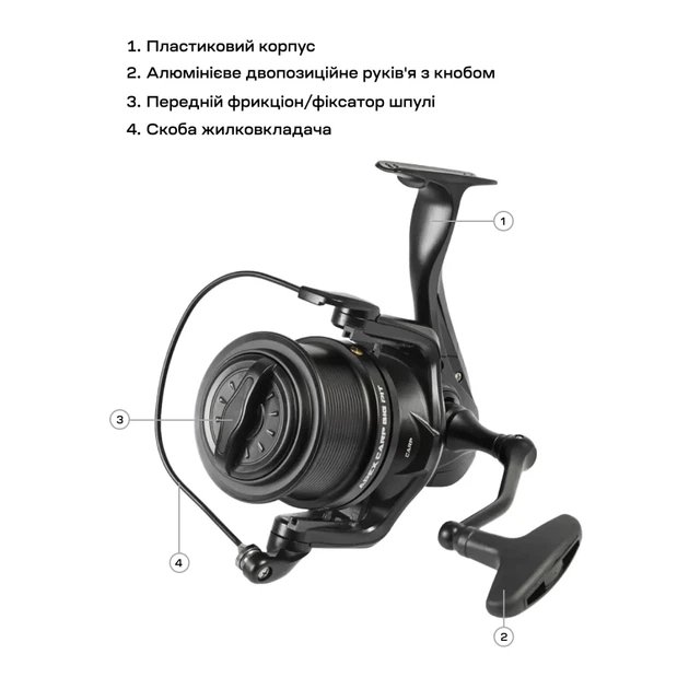 Котушка Brain Apex Carp Big Pit 8000 6+1BB - зображення 7