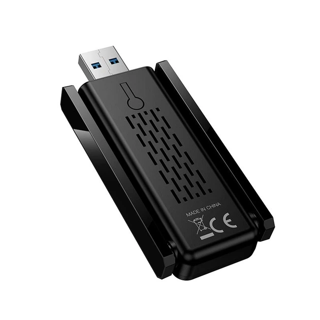 Зовнішня антена USB Wi-Fi адаптер Hoco HI34 WiFi 6 дводіапазонний мережевий бездротовий 600 Mbps Чорний - зображення 3