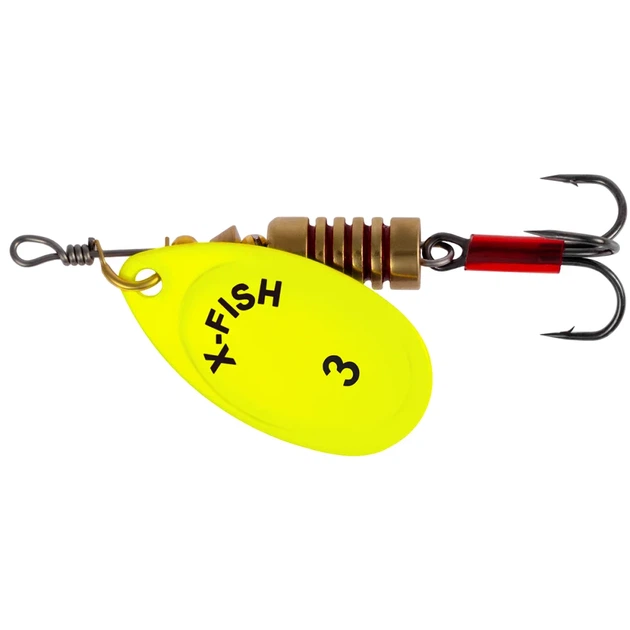 Блесна X-Fish Stark №3 6.5g Nikel UV lime - Фото 1 Блесна X-Fish Stark №3 6.5g Nikel UV lime - изображение 1