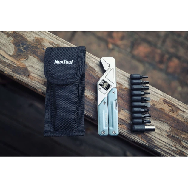 Мультитул NexTool Light Wrench W2 з набором із 9 біт 8 функцій японська нержавіюча сталь 420J2 (NE20293A) - Фото 6 Мультитул NexTool Light Wrench W2 з набором із 9 біт 8 функцій японська нержавіюча сталь 420J2 (NE20293A) - зображення 6