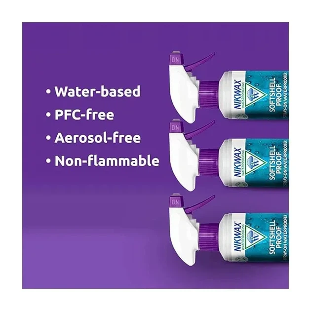 Просочення для софтшелів Nikwax Softshell Proof Spray-on 300ml об'єм 300ml для Windstopper® Windbloc® (441P12) - Фото 3 Просочення для софтшелів Nikwax Softshell Proof Spray-on 300ml об'єм 300ml для Windstopper® Windbloc® (441P12) - зображення 3