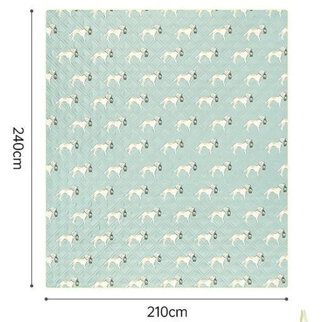 Килимок для пікніка Naturehike CNK2350WS010 210*240 см блакитний із принтом (6976507661645) - зображення 2