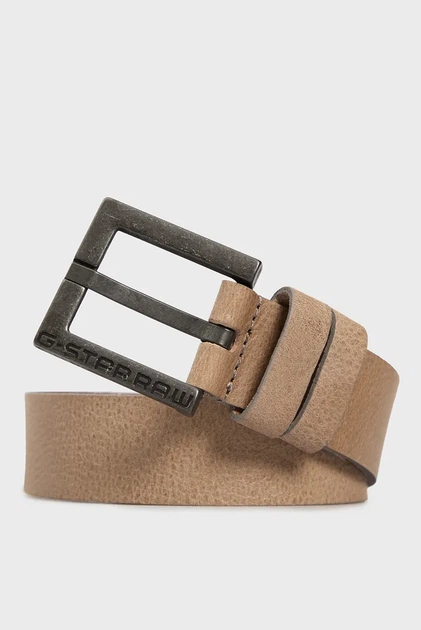 Чоловічий бежевий шкіряний ремінь Vintage G-Star RAW 110 D23106,3127 - Фото 4 Чоловічий бежевий шкіряний ремінь Vintage G-Star RAW 110 D23106,3127 - зображення 4