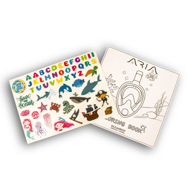Маска Ocean Reef Aria Junior Full Face белая XS 180° не запотевающая (501409ALP) (OR019050) - зображення 2