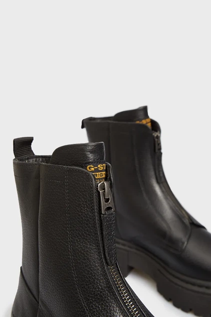 Жіночі чорні шкіряні черевики KAFEY PFM HGH ZIP G-Star RAW 40 2241 021823 - зображення 5