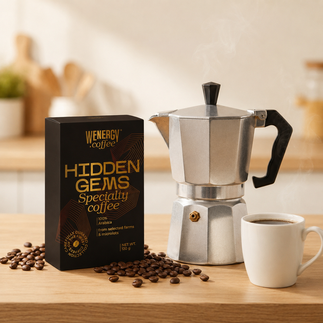 Кофе молотый Specialty HIDDEN GEMS под гейзерную кофеварку Moka 120 г - изображение 2