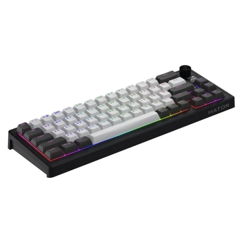 Клавіатура бездротова Hator Skyfall 65 Pro, White/Black (HTK4160UA) - зображення 3