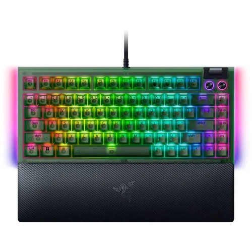 Клавиатура Razer BlackWidow V4 75% Phantom Green ENG/UA, Black (RZ03-05003300-R3M1) - Фото 1 Клавиатура Razer BlackWidow V4 75% Phantom Green ENG/UA, Black (RZ03-05003300-R3M1) - изображение 1