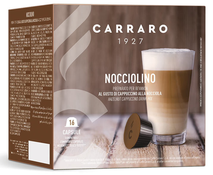 Кофе в капсулах Carraro Dolce Gusto Nocciolino - Фото 1 Кофе в капсулах Carraro Dolce Gusto Nocciolino - изображение 1