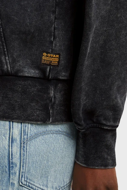 Жіночий чорний світшот Washed G-Star RAW M D27173,D969 - зображення 4