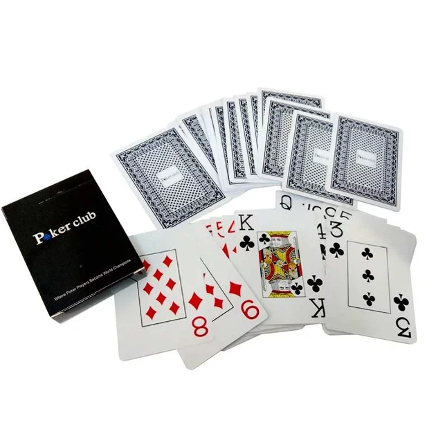 Карты игральные покерные пластиковые Duke Poker Club 54 листа 87x62 мм Синие (DN26238BL) - Фото 3 Карты игральные покерные пластиковые Duke Poker Club 54 листа 87x62 мм Синие (DN26238BL) - изображение 3
