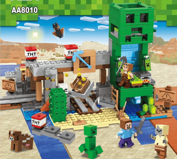 Конструктор Minecraft АА8010 Шахта Крипера 634 детали Майнкрафт MineWorld My World - изображение 2