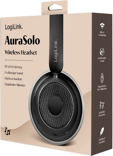 Słuchawki LogiLink BT0072 Black (4052792077247) - obraz 2