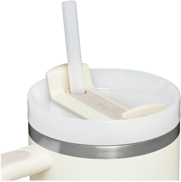 Термокружка Stanley Quencher H2.O FlowState™ Tumbler з трубочкою і ручкою 1.18 л Кремовий - изображение 3