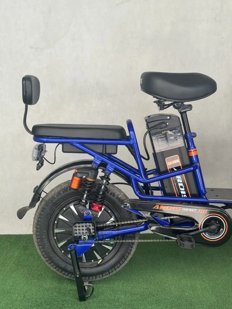 Двомісний електровелосипед Ardis Delivery колеса 16” 1000W, вантажопідйомність 150 кг - зображення 2