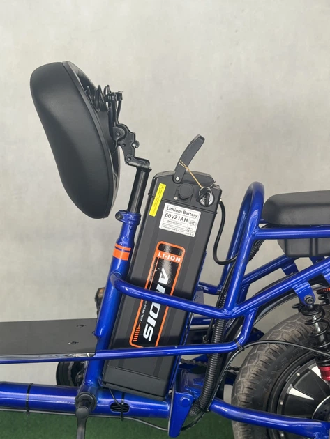Двомісний електровелосипед Ardis Delivery колеса 16” 1000W, вантажопідйомність 150 кг - зображення 8