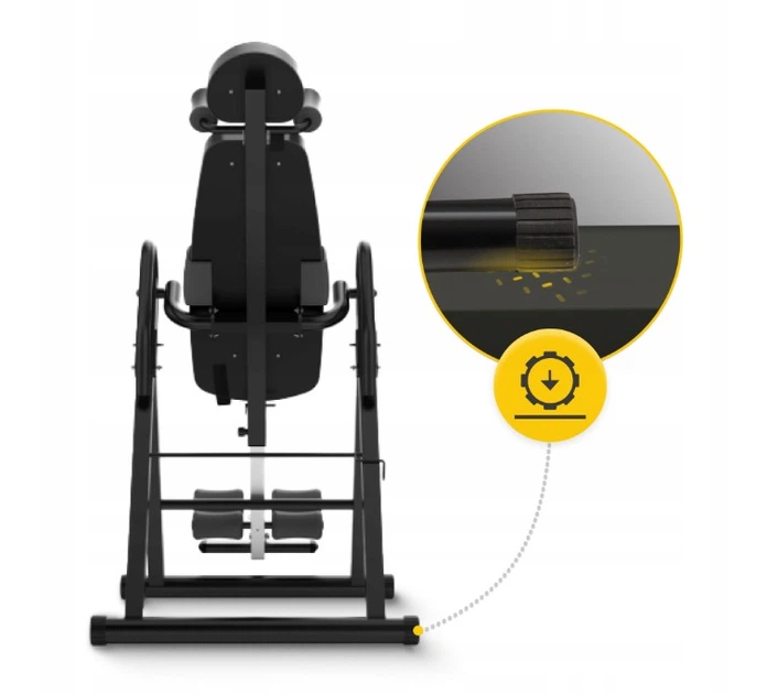Реабилитационная инверсионная скамья 4FIZJO INVERSION TABLE GRAY до 150 кг гравитационный тренажер для спины - изображение 6