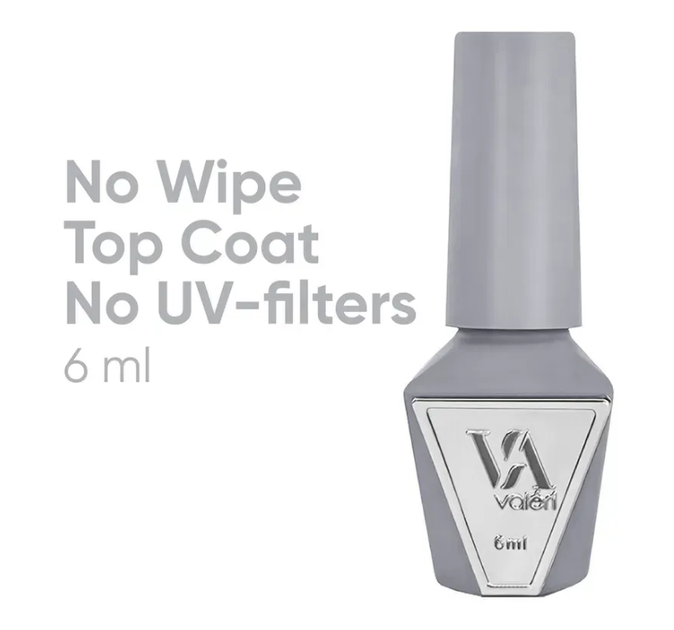 Топ для гель-лака без липкого слоя без УФ-фильтров Valeri Top Non Wipe No UV Filter 6 мл - Фото 1 Топ для гель-лака без липкого слоя без УФ-фильтров Valeri Top Non Wipe No UV Filter 6 мл - изображение 1