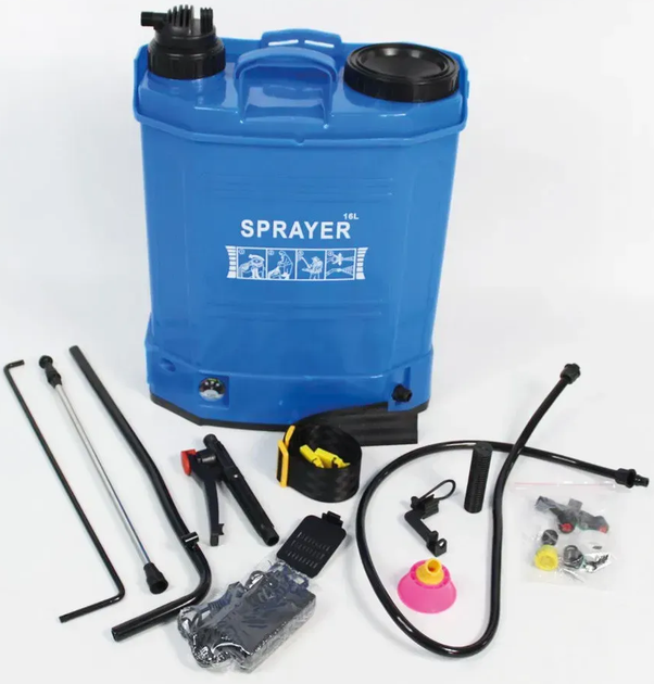 Обприскувач акумуляторний 2в1 + насадки, 16л, Sprayer / Ранцевий електрообприскувач для саду (L) - Фото 9 Обприскувач акумуляторний 2в1 + насадки, 16л, Sprayer / Ранцевий електрообприскувач для саду (L) - изображение 9