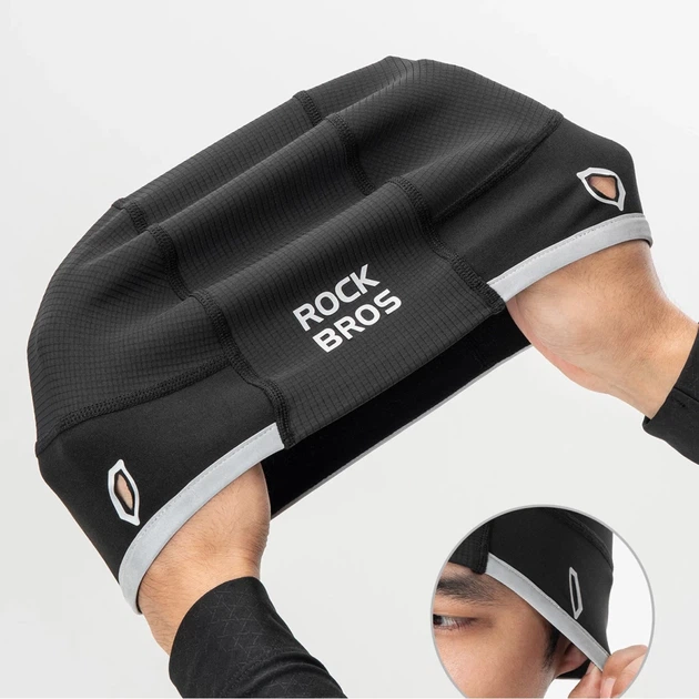 Велошапка Rockbros M016 54-61 см Black (5907769382512) - изображение 13
