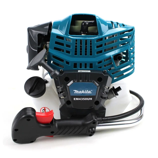 Бензокоса 4-тактна Makita EM4350 з потужним бензиновим двигуном тример бензиновий з антивібраційною системою та велосипедною рукояткою мотокоса для косіння густої трави та бур’янів потужний бензотример 5,2 кВт - зображення 3