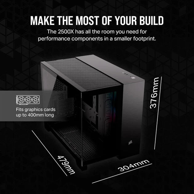Корпус для ПК CORSAIR iCUE LINK 2500X / RGB / без ПЖ / Черный (102123112) - изображение 8