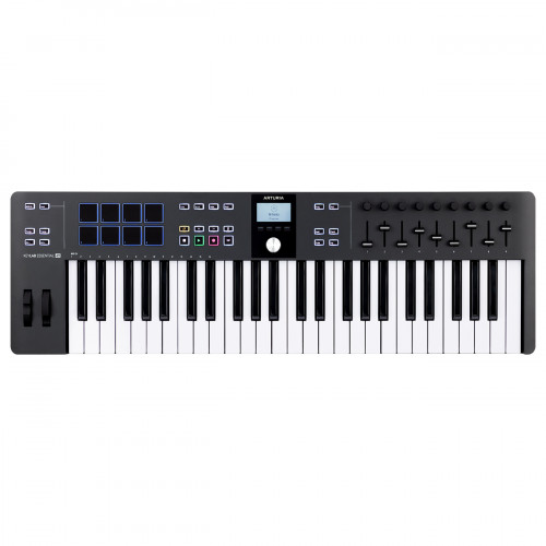 MIDI клавиатура Arturia Arturia KeyLab Essential 49 mk3 (Black) + Arturia Pigments - Фото 2 MIDI клавиатура Arturia Arturia KeyLab Essential 49 mk3 (Black) + Arturia Pigments - изображение 2