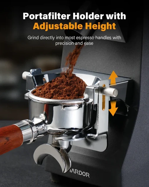 Электрическая кофемолка SHARDOR 64 mm Burr Coffee Grinder с LED-дисплеем (3063409016) - Фото 6 Электрическая кофемолка SHARDOR 64 mm Burr Coffee Grinder с LED-дисплеем (3063409016) - изображение 6