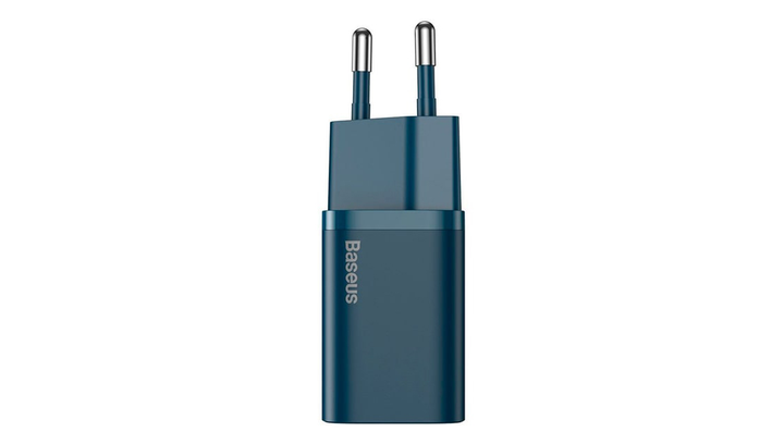 Зарядний Пристрій Baseus Super Si Quick Charger 20W EU Type-C Blue - Фото 3 Зарядний Пристрій Baseus Super Si Quick Charger 20W EU Type-C Blue - зображення 3