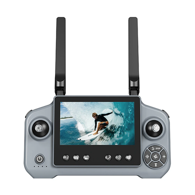 Квадрокоптер AE21 с пультом с экраном 4.3", 1 аккумулятора, FPV дрон, камера, до 100 м, бесщеточный до 20 мин. - изображение 2