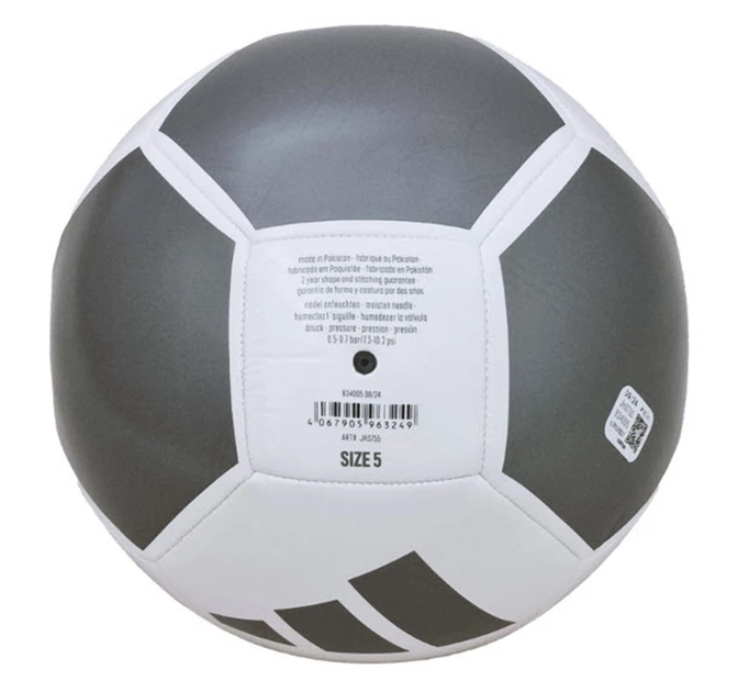 Футбольный мяч Adidas EPP Club JH3755 размер 4, бело-серый - Фото 3 Футбольный мяч Adidas EPP Club JH3755 размер 4, бело-серый - изображение 3