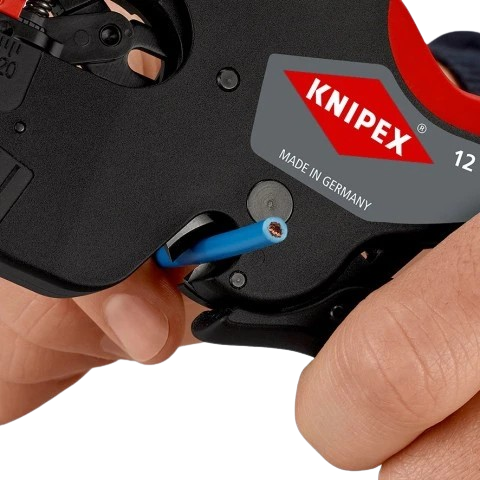 Автоматичний стрипер KNIPEX 12 72 190 зняття ізоляції з кабелю для кабелів UTP та STP Чорний - зображення 3