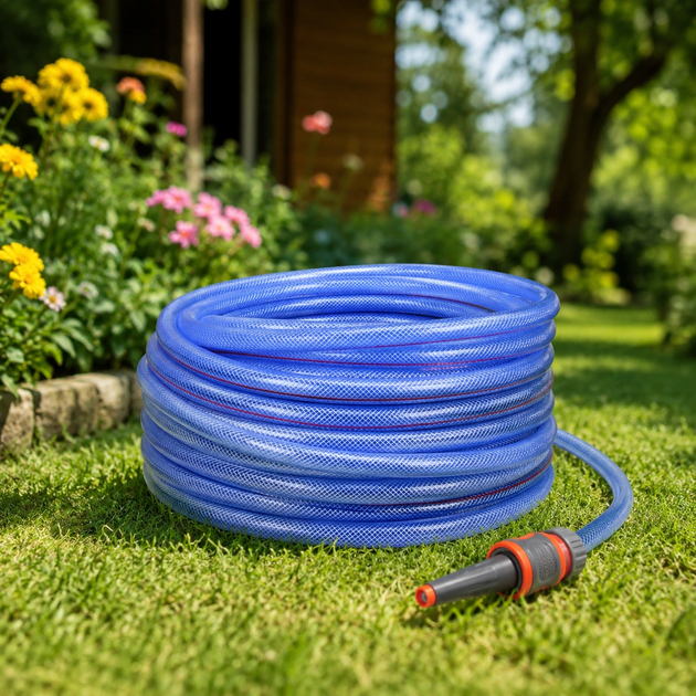 Шланг для поливу DIVO BlueWave 15 м 1/2" 2-шаровий Синій (R41856-15) - Фото 5 Шланг для поливу DIVO BlueWave 15 м 1/2" 2-шаровий Синій (R41856-15) - зображення 5