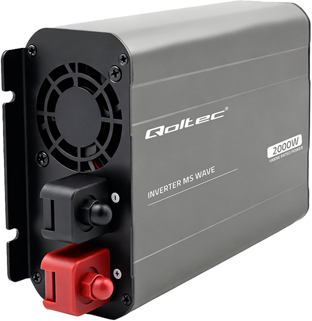 Przetwornica samochodowa Qoltec MS Wave 1000/2000W 12V / 230V (5901878526829) - obraz 2