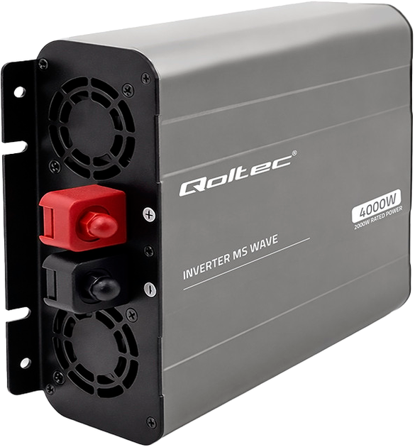 Przetwornica samochodowa Qoltec MS Wave 2000/4000W 12V / 230V (5901878526843) - obraz 2