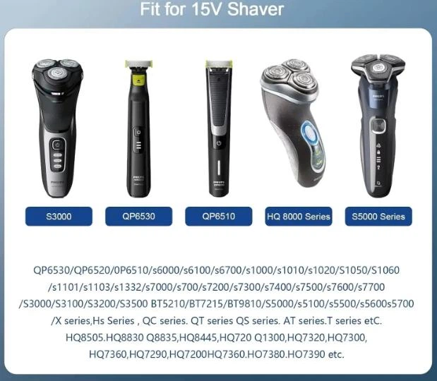Адаптер переходник питания для Philips TYPE-C - > 15 V для бритвы, тримера филипс ONE BLADE 15В Серебро - изображение 5