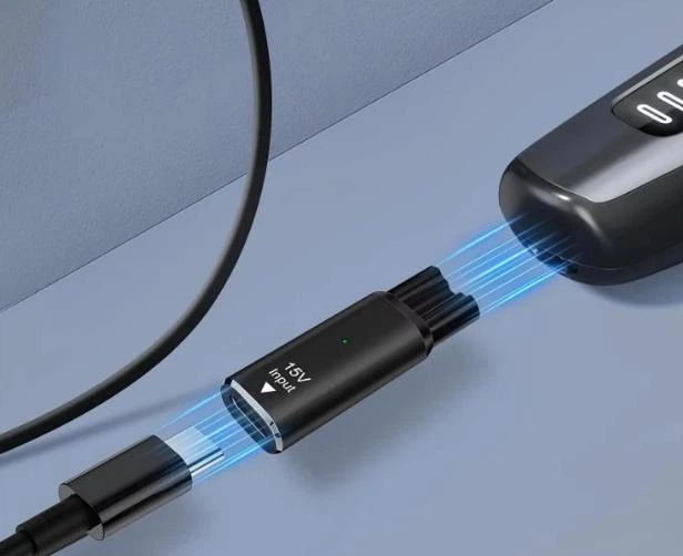 Адаптер переходник питания для Philips TYPE-C - > 15 V для бритвы, тримера филипс ONE BLADE 15В Серебро - изображение 6