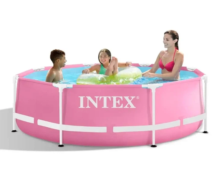 Басейн каркасний 244 x 76 см від 6 років INTEX 28290 рожевий - зображення 3