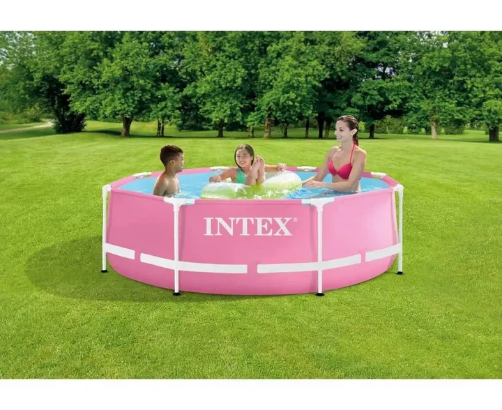 Басейн каркасний 244 x 76 см від 6 років INTEX 28290 рожевий - зображення 4