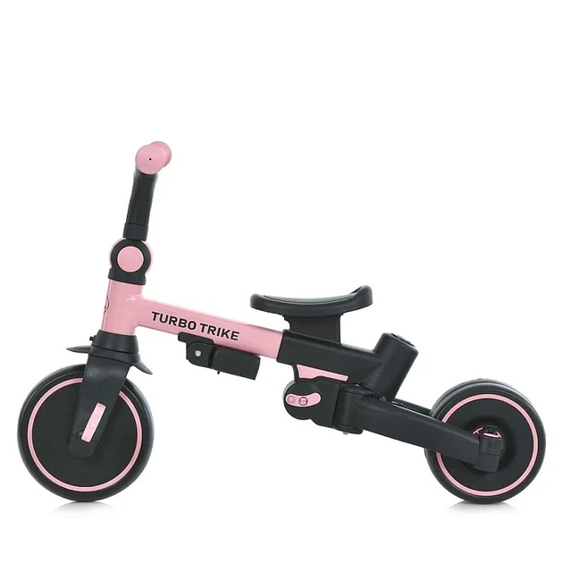 Детский трехколесный велосипед с родительской ручкой 4 в 1 Turbo Trike MT 1036 pink - Фото 8 Детский трехколесный велосипед с родительской ручкой 4 в 1 Turbo Trike MT 1036 pink - изображение 8